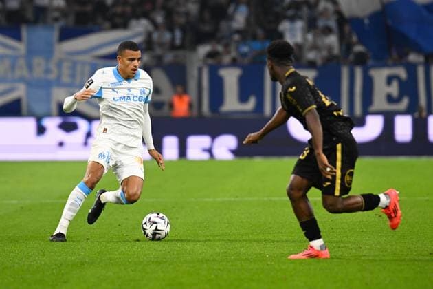 FOOTBALL : Olympique de Marseille VS FC Lorient - Ligue 1 McDonald s - 12 09 2025 Mason Greenwood (OM) - Ligue 1 Mcdonald s match between Olympique de Marseille and Football Club de Lorient on September 12, 2025 at the Orange VÃ lodrome Stadium in Marseille. MarseilleFrance  Copyright: xWilliamxCannarellax