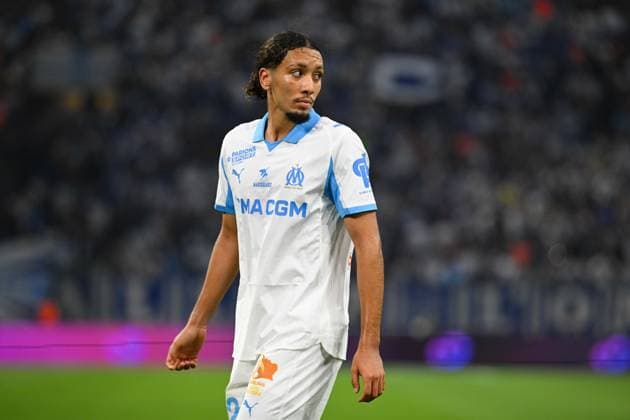 FOOTBALL : Olympique de Marseille VS FC Lorient - Ligue 1 McDonald s - 12 09 2025 Bilal Nadir (OM) - Ligue 1 Mcdonald s match between Olympique de Marseille and Football Club de Lorient on September 12, 2025 at the Orange VÃ lodrome Stadium in Marseille. MarseilleFrance  Copyright: xWilliamxCannarellax