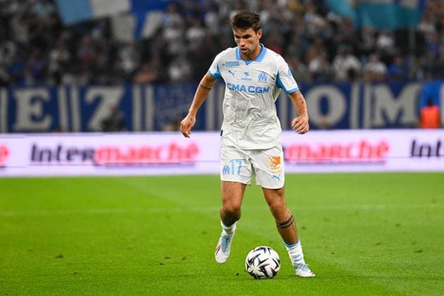 FOOTBALL : Olympique de Marseille VS FC Lorient - Ligue 1 McDonald s - 12 09 2025 Matt O Riley (OM) - Ligue 1 Mcdonald s match between Olympique de Marseille and Football Club de Lorient on September 12, 2025 at the Orange VÃ lodrome Stadium in Marseille. MarseilleFrance  Copyright: xWilliamxCannarellax