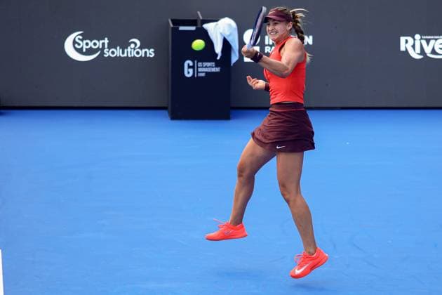 WTA, Tennis Damen GUADALAJARA 250 OPEN WTA GUADALAJARA 250 OPEN JOVIC VS KASINTSEVA 12092025 GUADALAJARA, JALISCO. Action photo of Victoria Jimenez Katsinseva, during day 5 the WTA Guadalajara 250 Open, held at the Centro Panamericano de Tenis of Guadalajara, Jalisco, Mexico. Foto de accion de Victoria Jimenez Katsinseva, durante el dia 5 del WTA Guadalajara 250 Open, celebrado en el Centro Panamericano de Tenis de Guadalajara, Jalisco, Mexico PHOTO BY IMAGENSHOP AGENCIA FOTOGRAFICA GUADALAJARA JALISCO MEXICO Copyright: xIMAGENSHOPxAGENCIAxFOTOGRAFICAx