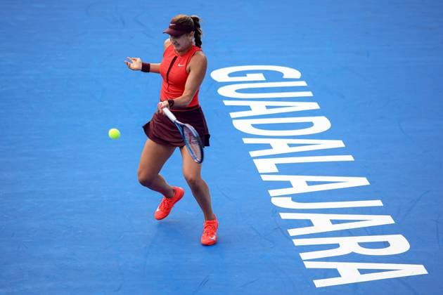 WTA, Tennis Damen GUADALAJARA 250 OPEN WTA GUADALAJARA 250 OPEN JOVIC VS KASINTSEVA 12092025 GUADALAJARA, JALISCO. Action photo of Victoria Jimenez Katsinseva, during day 5 the WTA Guadalajara 250 Open, held at the Centro Panamericano de Tenis of Guadalajara, Jalisco, Mexico. Foto de accion de Victoria Jimenez Katsinseva, durante el dia 5 del WTA Guadalajara 250 Open, celebrado en el Centro Panamericano de Tenis de Guadalajara, Jalisco, Mexico PHOTO BY IMAGENSHOP AGENCIA FOTOGRAFICA GUADALAJARA JALISCO MEXICO Copyright: xIMAGENSHOPxAGENCIAxFOTOGRAFICAx