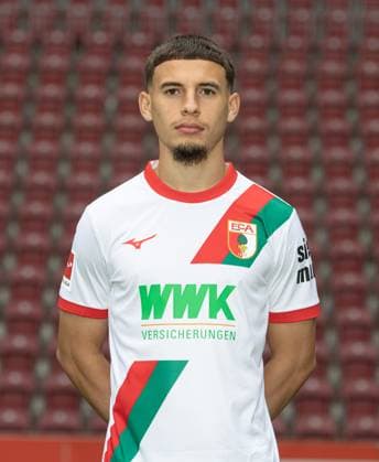 IsmaÃ«l Gharbi; FC Augsburg 1907; 1. BL, Porträttermin 2025 2026, *** Ismaël Gharbi FC Augsburg 1907 1 BL, portrait date 2025 2026,
