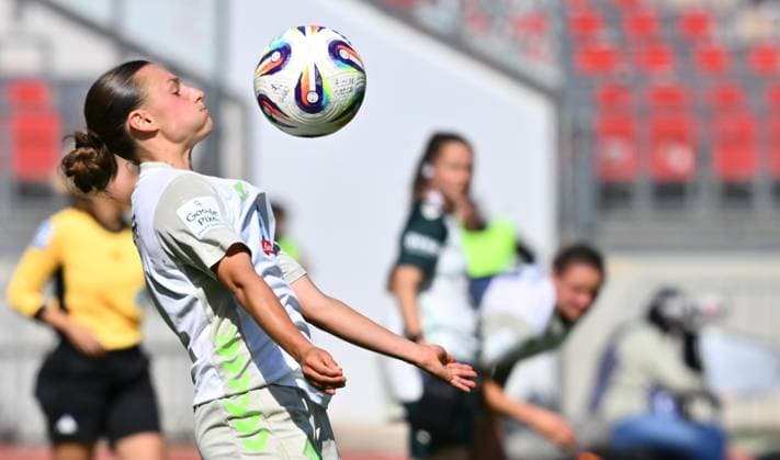13.09.2025 - Fussball - Saison 2025 2026 - 1. Google Pixel Frauen Bundesliga - 02. Spieltag: 1. FC Nürnberg FCN ( Club Clubfrauen ) - SV Werder Bremen SVW - Sportfoto Zink - xwoxzix - Chiara D Angelo (2, SV Werder Bremen )