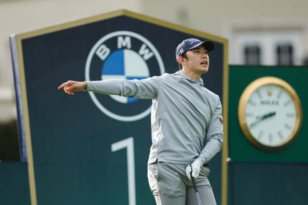 13th September 2025; Wentworth Club, London, England; The BMW PGA, Golf Herren Championship Round 3; Jeong Weon Ko of France tees off from the 1st tee  HenningxvonxJagow