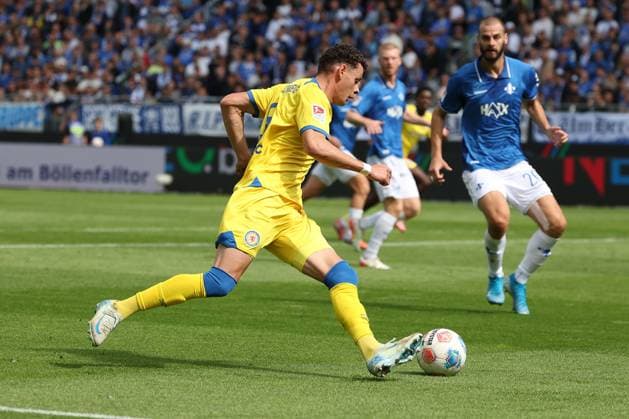 2025.09.13 xkix 2.Bundesliga SV Darmstadt 98 - Eintracht Braunschweig v.l., Erencan Yardimci (Eintracht Braunschweig) in aktion, in action, (DFL DFB REGULATIONS PROHIBIT ANY USE OF PHOTOGRAPHS as IMAGE SEQUENCES and or QUASI-VIDEO)