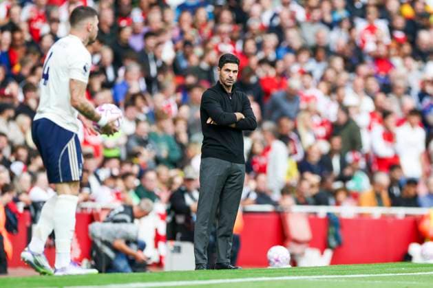 Arsenal FC v Nottingham Forest FC, English Premier League Arsenal Manager Mikel Arteta during the Arsenal FC v Nottingham Forest FC English Premier League match at the Emirates Stadium, London, England, United Kingdom on 13 September 2025 Credit: Phil Duncan Every Second Media Editorial use only. All images are copyright Every Second Media Limited. No images may be reproduced without prior permission. All rights reserved. Premier League and Football League images are subject to licensing agreements with Football DataCo Limited. see https: www.football-dataco.com Copyright: xIMAGO EveryxSecondxMediax ESM-1582-0015 PhilxDuncanx xEveryxSecondxMediax