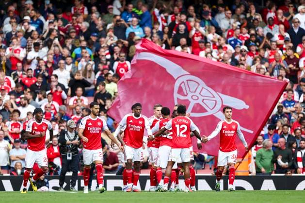 Arsenal FC v Nottingham Forest FC, English Premier League Arsenal forward Viktor Gyokeres (14) scores a GOAL 2-0 and celebrates during the Arsenal FC v Nottingham Forest FC English Premier League match at the Emirates Stadium, London, England, United Kingdom on 13 September 2025 Credit: Phil Duncan Every Second Media Editorial use only. All images are copyright Every Second Media Limited. No images may be reproduced without prior permission. All rights reserved. Premier League and Football League images are subject to licensing agreements with Football DataCo Limited. see https: www.football-dataco.com Copyright: xIMAGO EveryxSecondxMediax ESM-1582-0036 PhilxDuncanx xEveryxSecondxMediax
