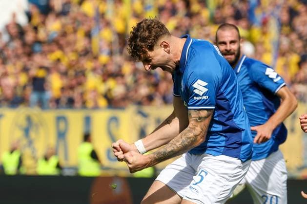 2025.09.13 xkix 2.Bundesliga SV Darmstadt 98 - Eintracht Braunschweig v.l., Matej Maglica (SV Darmstadt 98) Torjubel, Goal celebration, celebrate the goal (DFL DFB REGULATIONS PROHIBIT ANY USE OF PHOTOGRAPHS as IMAGE SEQUENCES and or QUASI-VIDEO)