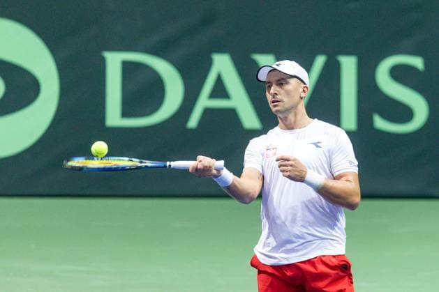 Davis Cup - Poland vs Great Britain Jan Zielinski during Davis Cup - Poland vs Great Britain match in Gdynia, Poland on September 13, 2025 Gdynia Poland  Copyright: xFotoxOlimpikx originalFilename:jastrzebowski-daviscup250913_npaTx.jpg