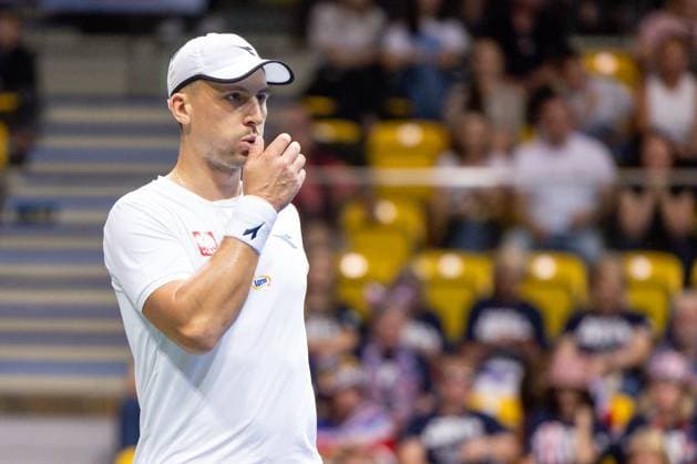 Davis Cup - Poland vs Great Britain Jan Zielinski during Davis Cup - Poland vs Great Britain match in Gdynia, Poland on September 13, 2025 Gdynia Poland  Copyright: xFotoxOlimpikx originalFilename:jastrzebowski-daviscup250913_np7rN.jpg