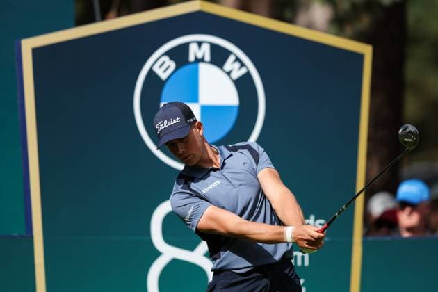 13th September 2025; Wentworth Club, London, England; The BMW PGA, Golf Herren Championship Round 3; Niklas Norgaard of Denmark tees off from the 8th tee  HenningxvonxJagow