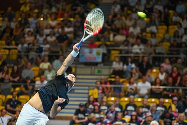 GDYNIA, 13.09.2025 Tenis ziemny Davis Cup Mecz Polska - Wielka Brytania Tennis Davis Cup Match Poland - Great Britain NZ Julian Cash Fot. ANNA LANGOWSKA 058sport.pl NEWSPIX.PL --- newspix.pl 