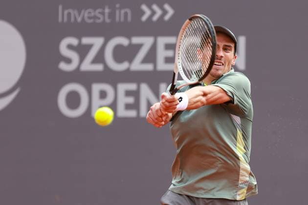 SZCZECIN, 13.09.2025 CWIERCFINAL TURNIEJU TENISA ZIEMNEGO ATP, Tennis Herren CHALLENGER - QUARTER FINAL ATP CHALLENGER INVEST IN SZCZECIN OPEN 2025 NZ GIJS BLANCANEAUX FOT. KRZYSZTOF CICHOMSKI NEWSPIX.PL --- newspix.pl 
