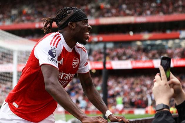 Arsenal v Nottingham Forest 13 September 2025, London - Premier League Football - Arsenal v Nottingham Forest - Noni Madueke of Arsenal - Photo: Jacques Feeney Offside. London UK Copyright: xJacquesxFeeneyx xOffsidexOffside