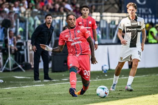 Michael Folorunsho of Cagliari Calcio during Cagliari Calcio vs Parma Calcio, Italian soccer Serie A match in Cagliari, Italy, September 13 2025  Copyright: xLuigixCanu IPAxSportx xipa-agency.netx xx IPA_64780059 IPA_Agency_IPA64780059