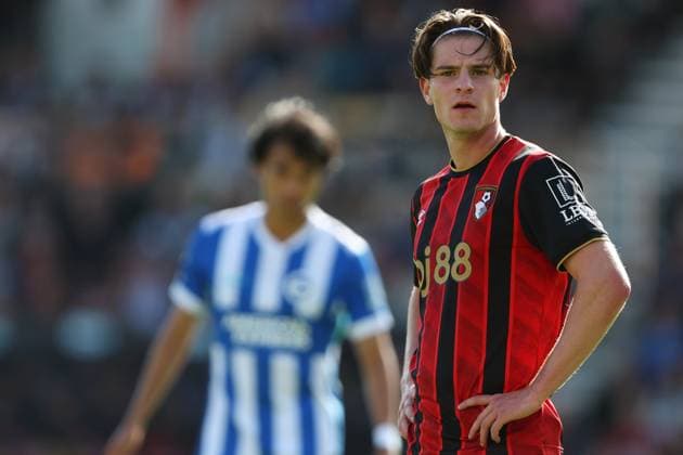 Football - 2025 2026 Premier League - AFC Bournemouth vs Brighton & Hove Albion - Vitality Stadium - Saturday 13th September 2025 Alex Scott of Bournemouth during the Premier League match at the Vitality Stadium COLORSPORT Shaun Boggust 
