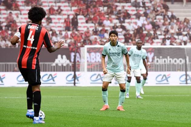 OGC Nice v FC Nantes - Ligue 1 McDonald s 2025 2026 07 HONG Hyun-seok (fcn) during the Ligue 1 McDonald s match between Nice and Nantes at Allianz Riviera on September 13, 2025 in Nice, France. Nice France  Copyright: xFEPx 776348123