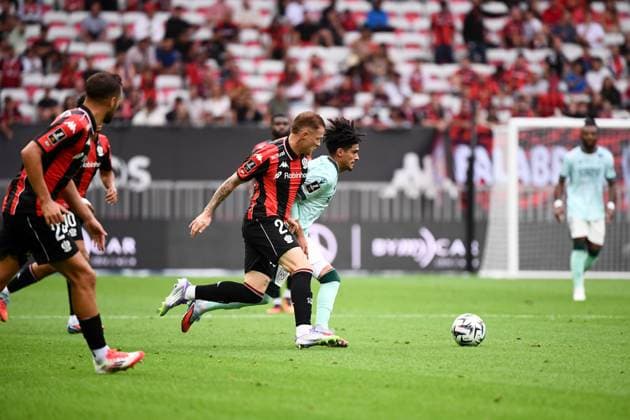 OGC Nice v FC Nantes - Ligue 1 McDonald s 2025 2026 26 Melvin BARD (ogcn) - 90 Yassine BENHATTAB (fcn) during the Ligue 1 McDonald s match between Nice and Nantes at Allianz Riviera on September 13, 2025 in Nice, France. Nice France  Copyright: xFEPx 776348123