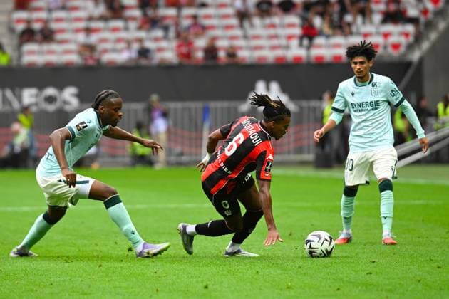 FOOTBALL : OGC Nice VS FC Nantes - Ligue 1 McDonald s - 13 09 2025 Hicham Boudaoui (OGC Nice) - Ligue 1 Mcdonald s match between OGC Nice and Football Club de Nantes on September 13, 2025 at the Allianz Riviera Stadium in Nice. NiceFrance  Copyright: xWilliamxCannarellax