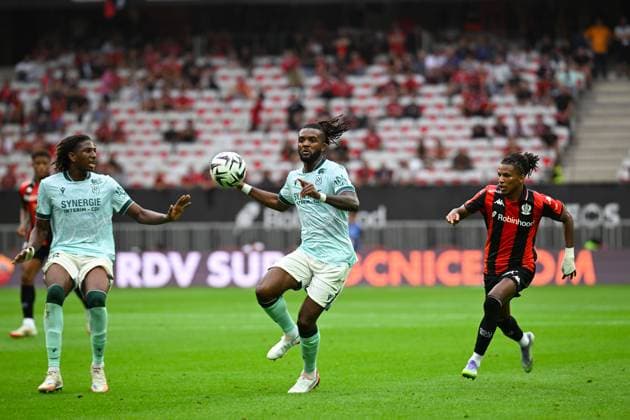FOOTBALL : OGC Nice VS FC Nantes - Ligue 1 McDonald s - 13 09 2025 Chidozie Awaziem (FC Nantes) - Ligue 1 Mcdonald s match between OGC Nice and Football Club de Nantes on September 13, 2025 at the Allianz Riviera Stadium in Nice. NiceFrance  Copyright: xWilliamxCannarellax