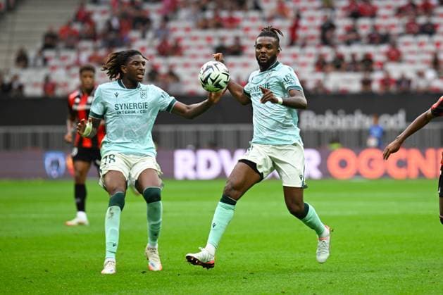 FOOTBALL : OGC Nice VS FC Nantes - Ligue 1 McDonald s - 13 09 2025 Chidozie Awaziem (FC Nantes) - Ligue 1 Mcdonald s match between OGC Nice and Football Club de Nantes on September 13, 2025 at the Allianz Riviera Stadium in Nice. NiceFrance  Copyright: xWilliamxCannarellax