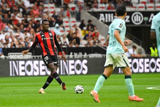 FOOTBALL : OGC Nice VS FC Nantes - Ligue 1 McDonald s - 13 09 2025 Juma Bah (OGC Nice) - Ligue 1 Mcdonald s match between OGC Nice and Football Club de Nantes on September 13, 2025 at the Allianz Riviera Stadium in Nice. NiceFrance  Copyright: xWilliamxCannarellax