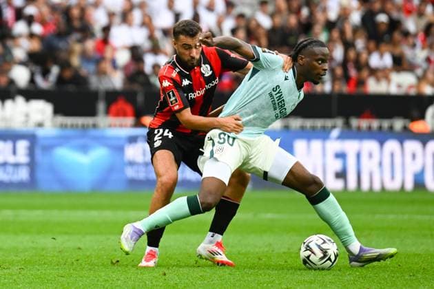 FOOTBALL : OGC Nice VS FC Nantes - Ligue 1 McDonald s - 13 09 2025 Junior Mwanga (FC Nantes) - Ligue 1 Mcdonald s match between OGC Nice and Football Club de Nantes on September 13, 2025 at the Allianz Riviera Stadium in Nice. NiceFrance  Copyright: xWilliamxCannarellax