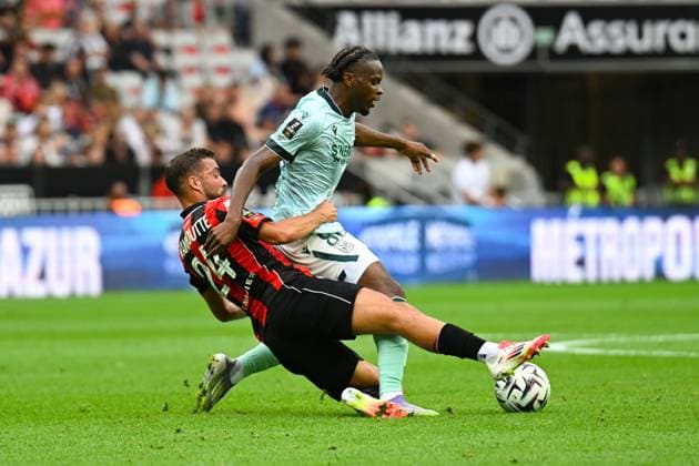 FOOTBALL : OGC Nice VS FC Nantes - Ligue 1 McDonald s - 13 09 2025 Junior Mwanga (FC Nantes) - Ligue 1 Mcdonald s match between OGC Nice and Football Club de Nantes on September 13, 2025 at the Allianz Riviera Stadium in Nice. NiceFrance  Copyright: xWilliamxCannarellax
