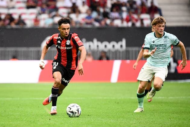 OGC Nice v FC Nantes - Ligue 1 McDonald s 2025 2026 08 Johann LEPENANT (fcn) - 10 Sofiane DIOP (ogcn) during the Ligue 1 McDonald s match between Nice and Nantes at Allianz Riviera on September 13, 2025 in Nice, France. Nice France  Copyright: xFEPx 776348123