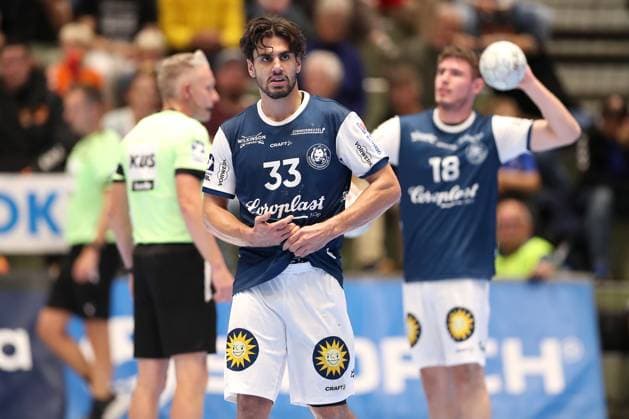 13.09.2025, Handball, HBL, Bergischer HC - TSV GWD Minden, Unihalle Wuppertal: Eloy Morante Maldonado (BHC 33) enttäuscht Enttäuschung Niederlage Nordrhein-Westfalen Deutschland