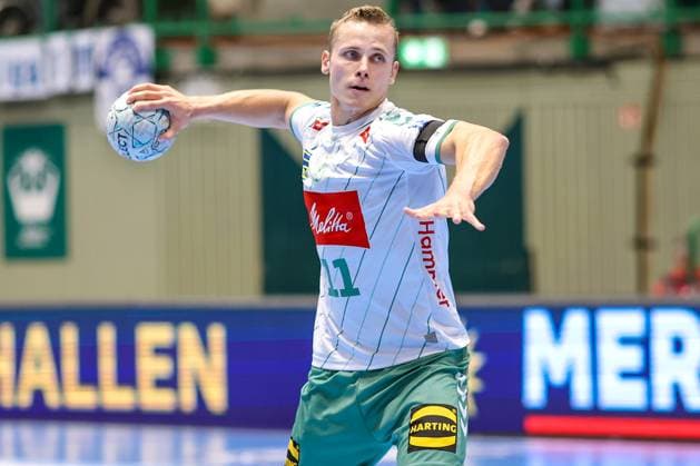 13.09.2025, Handball, HBL, Bergischer HC - TSV GWD Minden, Unihalle Wuppertal: Mats Korte (GWD Minden 11) Nordrhein-Westfalen Deutschland