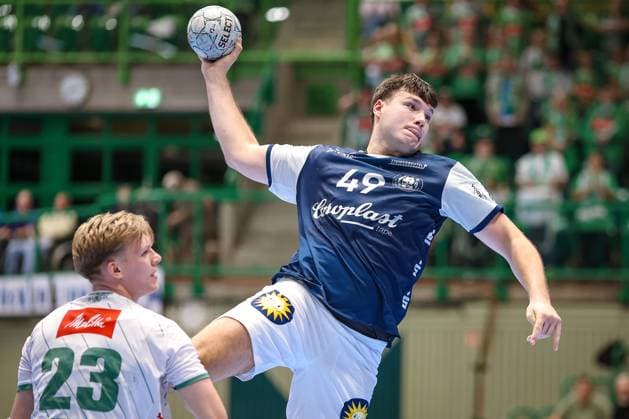 13.09.2025, Handball, HBL, Bergischer HC - TSV GWD Minden, Unihalle Wuppertal: Aron Seesing (BHC 49) Nordrhein-Westfalen Deutschland