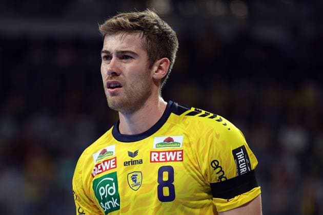 13.09.2025, xrekx, Handball Daikin HBL, Rhein Neckar Loewen - ThSV Eisenach v.l. Tim Nothdurft (Rhein-Necker Loewen) (DFL DFB REGULATIONS PROHIBIT ANY USE OF PHOTOGRAPHS as IMAGE SEQUENCES and or QUASI-VIDEO) Mannheim