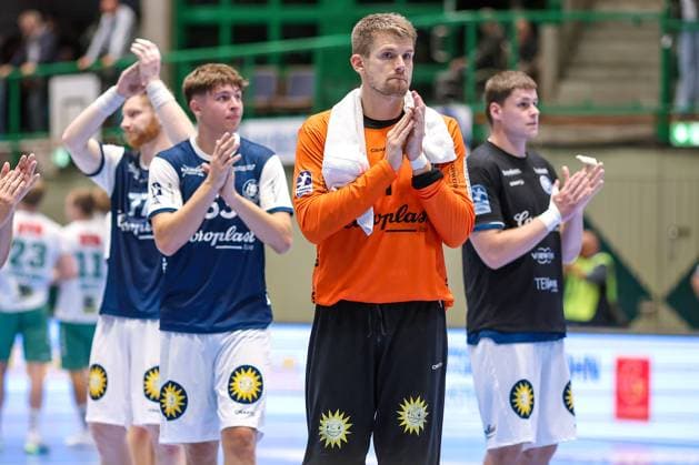 13.09.2025, Handball, HBL, Bergischer HC - TSV GWD Minden, Unihalle Wuppertal: Enttäuschte Gesichter nach der 23:30 Niederlage für den BHC Torhüter Christopher Rudeck (BHC 01) Nordrhein-Westfalen Deutschland