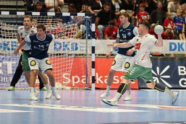 GER, 1.HBL. bergischer HC vs. GWD Minden 13.09.2025, Unihalle, Wuppertal, GER, 1.HBL. bergischer HC vs. GWD Minden, im Bild: Philipp Vorlicek (TBV Lemgo 22), mit einem Gegenstoss