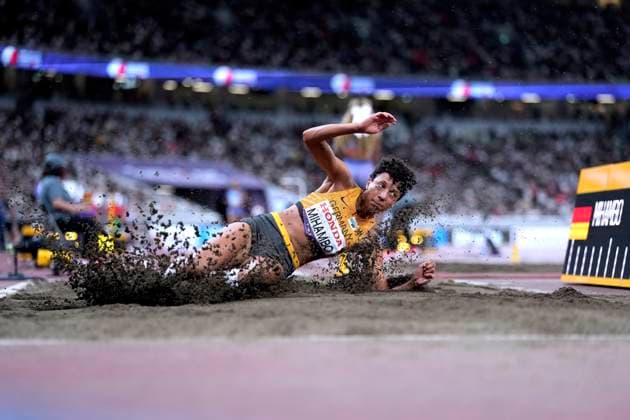 MIHAMBO Malaika Team GER 1.TAG Abend Session Qualifikation Weitsprung der Frauen Leichtathletik Weltmeisterschaften 2025 in Tokyo Tokyo am 13.09.2023 *** MIHAMBO Malaika Team GER 1 DAY Evening Session Qualification Long Jump Womens World Athletics Championships 2025 in Tokyo Tokyo on 13 09 2023 Copyright: xLacixPerenyix