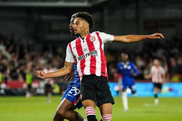 Premier League Brentford v Chelsea Kevin Schade of Brentford scores to make it 1-0 during the Premier League match Brentford vs Chelsea at The Gtech Community Stadium, London, United Kingdom, 13th September 2025 (Photo by Harvey Murphy News Images) Copyright: xHarveyxMurphy NewsxImagesx