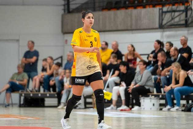 Handball I Frauen I Saison 2025-2026 I 2. Bundesliga I 3. Spieltag I VfL Waiblingen - HC Rödertal I 13.09.2025 Mor Shaul (3, HC Rödertal) Waiblingen Rundsporthalle Baden-Württemberg Deutschland Copyright: xLobeca MaxxPetershansx