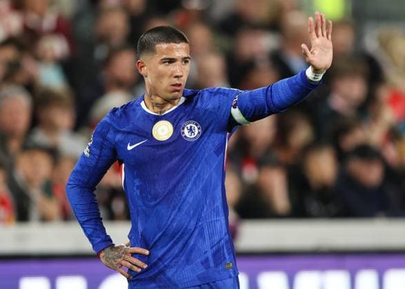 Brentford v Chelsea 13 September 2025, London - Premier League Football - Brentford FC v Chelsea FC - Enzo Fernandez of Chelsea - Photo: Mark Leech. London UK Copyright: xMarkxLeechxOffside