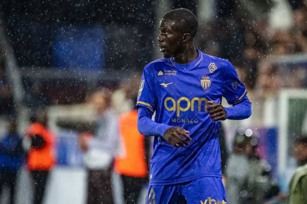 FOOTBALL : AJ Auxerre vs AS Monaco - Ligue 1 - JournÃ e 4 - 13 09 2025 Kassoum Ouattara (AS Monaco) AuxerreFrance  Copyright: xBaptistexAutissierx