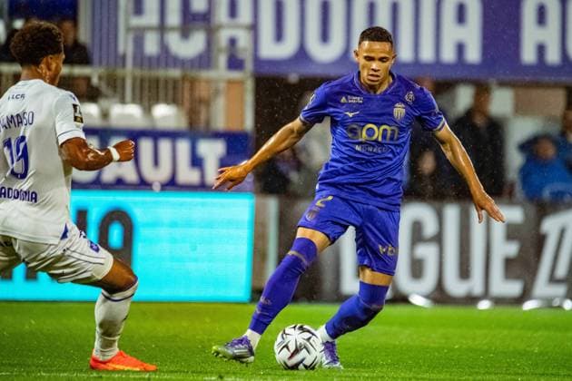 FOOTBALL : AJ Auxerre vs AS Monaco - Ligue 1 - JournÃ e 4 - 13 09 2025 Vanderson (AS Monaco) AuxerreFrance  Copyright: xBaptistexAutissierx