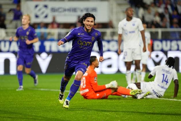 AJ Auxerre v AS Monaco - Ligue 1 McDonald s 2025 2026 18 Takumi MINAMINO (asm) during the Ligue 1 McDonald s match between Auxerre and Monaco at Stade Abbe Deschamps on September 13, 2025 in Auxerre, France. Auxerre France  Copyright: xFEPx 776348121