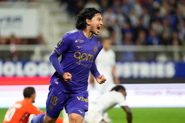 AJ Auxerre v AS Monaco - Ligue 1 McDonald s 2025 2026 18 Takumi MINAMINO (asm) during the Ligue 1 McDonald s match between Auxerre and Monaco at Stade Abbe Deschamps on September 13, 2025 in Auxerre, France. Auxerre France  Copyright: xFEPx 776348121