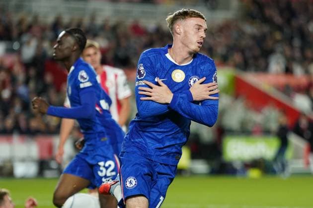 Premier League Brentford v Chelsea Cole Palmer of Chelsea celebrates goal during the Premier League match Brentford vs Chelsea at The Gtech Community Stadium, London, United Kingdom, 13th September 2025 (Photo by Harvey Murphy News Images) Copyright: xHarveyxMurphy NewsxImagesx