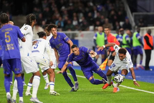 AJ Auxerre v AS Monaco - Ligue 1 McDonald s 2025 2026 19 Danny NAMASO (aja) - 02 Vanderson DE OLIVEIRA CAMPOS (asm) during the Ligue 1 McDonald s match between Auxerre and Monaco at Stade Abbe Deschamps on September 13, 2025 in Auxerre, France. Auxerre France  Copyright: xFEPx 776348121