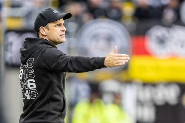 Fussball, Saison 2025 2026, 3. Liga, Tivoli Aachen, 5. Spieltag, SSV Ulm 1846 Fußball - Alemannia Aachen, 13.09.2025 13.09.2025, Fussball, Saison 2025 2026, 3. Liga, Tivoli Aachen, 5. Spieltag, SSV Ulm 1846 Fußball - Alemannia Aachen, Trainer Robert Lechleiter (SSV Ulm 1846 Fußball) Foto: Lucca Fundel Aachen Tivoli Nordrheinwestfalen Deutschland