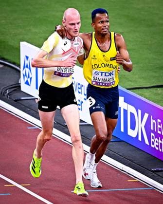World Athletics Championships Tokyo 2025 - day 1 TOKYO, JAPAN - SEPTEMBER 13 : Van De Velde Tim (BEL) in action during the 3000m steeplechase heats on day 1 of the World Athletics Championships Tokyo 2025 on September 13, 2025 in Tokyo, Japan, 13 09 2025  Copyright: xTomasxSiskx