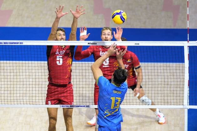 September 14, 2025, Quezon City, Manila, Philippines: Ukraine vs Belgium in the Pool Phase during the FIVB Mens Volleyball World Championship, WM, Weltmeisterschaft 2025 in Manila, Philippines. Belgium win the match in 3 straight sets. Quezon City Philippines - ZUMAr144 20250914_zap_r144_041 Copyright: xJaynexRussellx