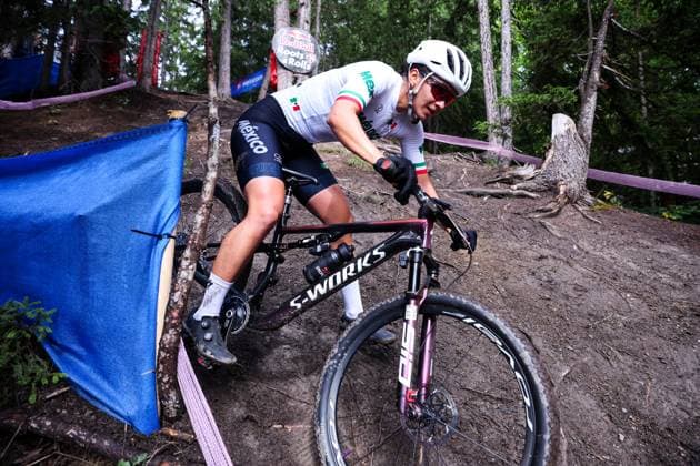 2025 UCI Mountain Bike World Championships Picture by Ed Sykes SWpix.com - 14 09 2025 - Cycling - 2025 UCI Mountain Bike World Championships - Cross-country Olympic - Crans-Montana, Valais, Switzerland - Women U23 - Mexico Copyright: x xSWpix.comx(t axPhotographyxHubxLtd)xEdxSykes SWpix.comx SWP-3030-4396
