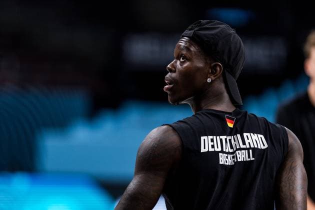 FIBA EuroBasket 2025: Deutschland Abschlusstraining; 14.09.2025 Dennis Schröder (Deutschland, 17) FIBA EuroBasket 2025: Deutschland Abschlusstraining; Riga, Arena Riga am 14.09.2025 Copyright: xBEAUTIFULxSPORTS Wunderlx